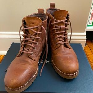 Cole Haan Lace-Up Waterproof Boots - Size 8